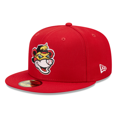 Indianapolis Indians Red Rowdie Marvel's Defenders of the Diamond Official New Era On-Field 59FIFTY Cap