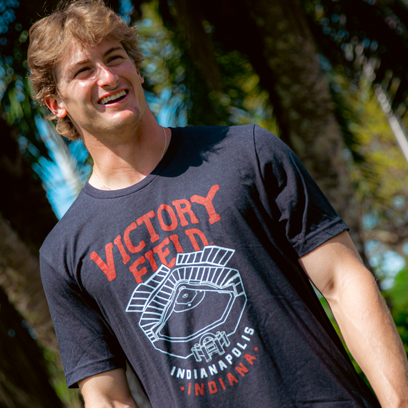 Indianapolis Indians Adult Black Victory Field Tee