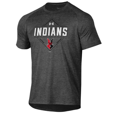 Indianapolis Indians Adult Carbon Field Under Armour Tech Tee