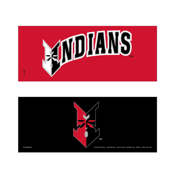 Indianapolis Indians Red/Black 12"x30" Double Sided Cooling Towel